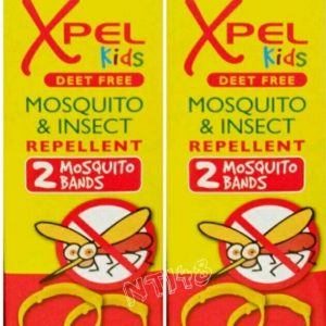 4 X XPEL KIDS MOSQUITO & INSECT BUG REPELLENT WRIST BANDS PROTECTION BRACELETS.