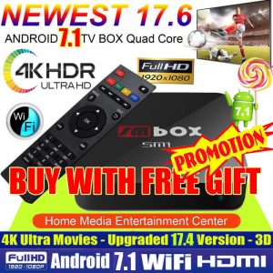 4K PRO KODI 17.6 Quad Core Android 7.1 Good TV Area WIFI Media Sports activities actions Movies Britain