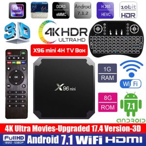 X96MINI S905W Quad Core Android Good TV BOX 4K HDMI Neighborhood Stream Keyboard