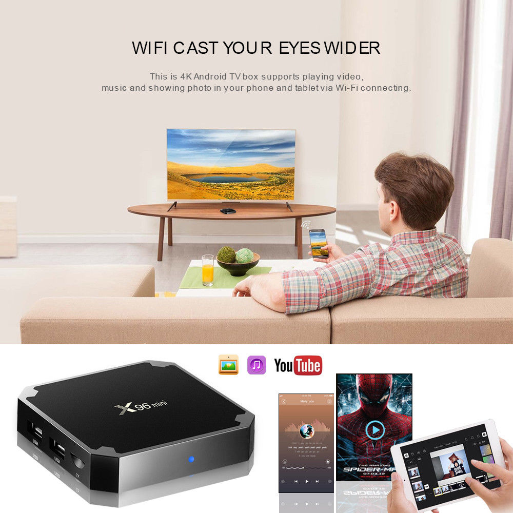 X96 Quad Core Android 7.1 TV Area Kodi 17.three HDMI Media Participant 4K HD WIFI Group - Image 9