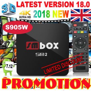18 PRO Good TV Area UHD 4K Android 7.1 KODI 18.zero S905W Quad-Core 1G+8G Wifi Uk