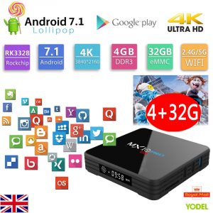MX10 PRO Android TV Box 4GB/32GB | 4K HDR Media Player w/ Kodi 18