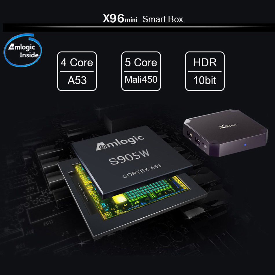 18 X96MINI Android7.1.2 Smart TV BOX 4K Media Participant 2+16G Quad Core HDMI WIFI - Image 4