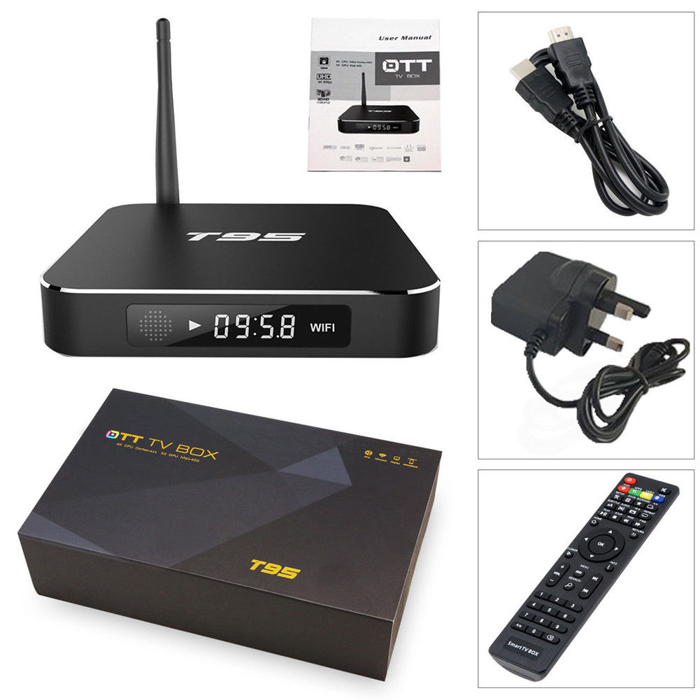 T95 Android TV Area Metal case Amlogic S905X Quad Core WiFi Good Media Participant - Image 6
