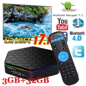 T95Z Plus 3GB+32GB Good TV Discipline Octa Core Android 7.1 Double WIFI 2.4/5Ghz 4K HD