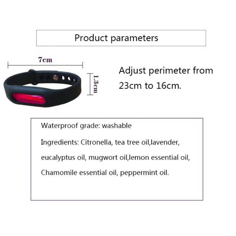 2,4 or 10 Anti Bug (BLACK) Bug Bugs Resistant Wrist Band Security - Image 3