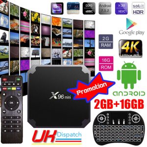 Smart X96 MINI 2GB+16GB Quad Core Android 7.1 TV Discipline kodi 17.6 Keyboard