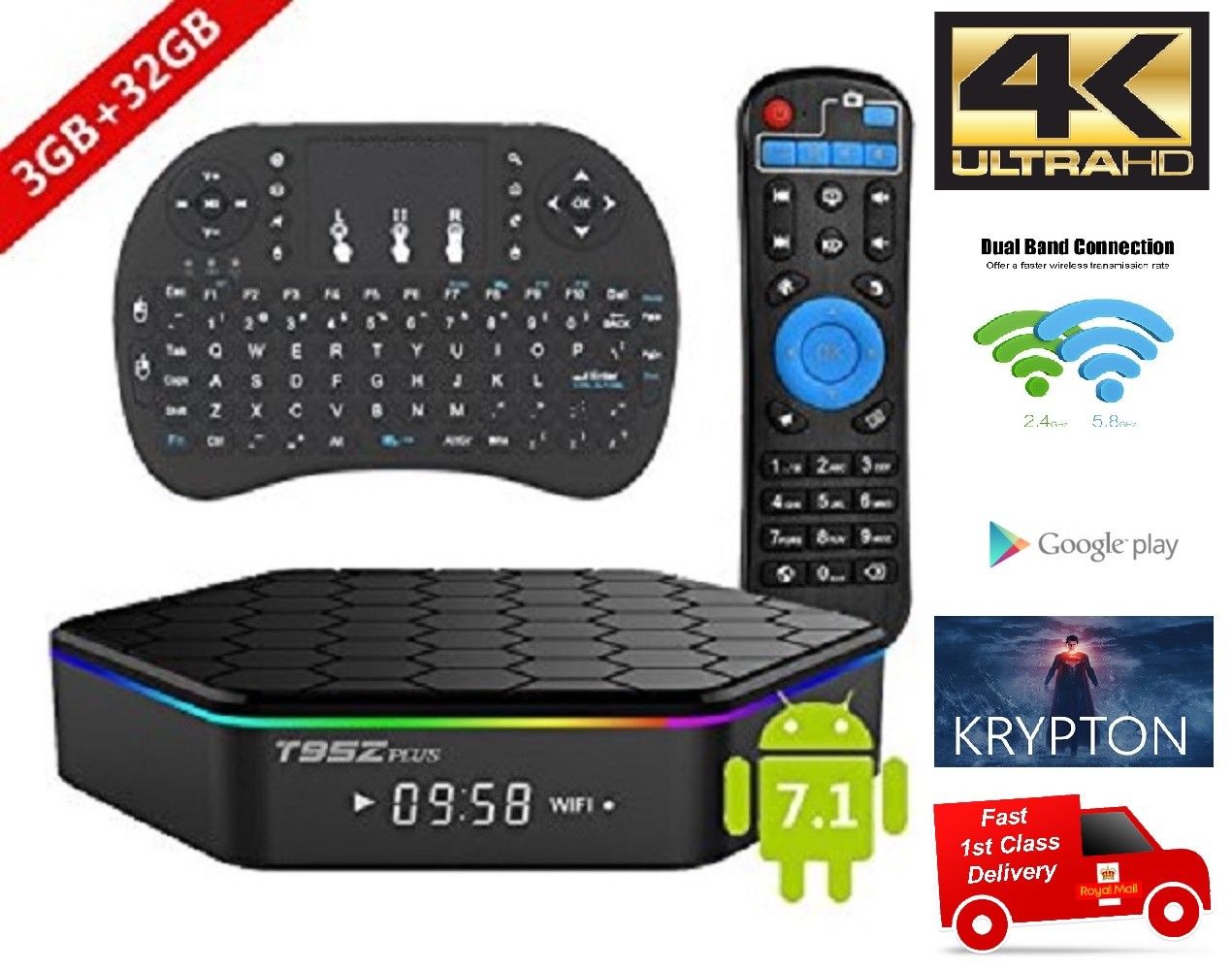 T95Z Plus S912 Octa Core 3GB/32GB Android TV Box