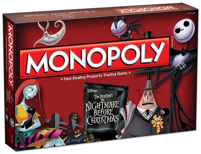 Walt Disney Tim Burtons ' The Nightmare Sooner than Christmas' Monopoly Board Recreation
