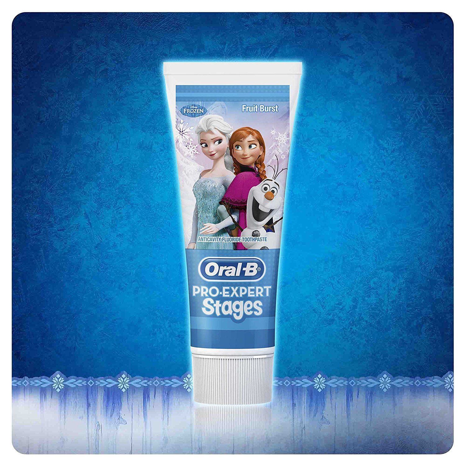 Oral-B Walt Disney World Frozen Women Electrical Toothbrush Ranges Vitality Youngsters Toothpaste Current - Image 6