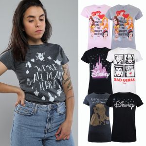 Walt Disney World - Girls T-Shirts - 7 Patterns - Established Licensed T-Shirts - Sizes 8-16