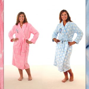Ultra-Soft Disney Eeyore Dressing Gown: Embroidered Ladies Fleece Robe