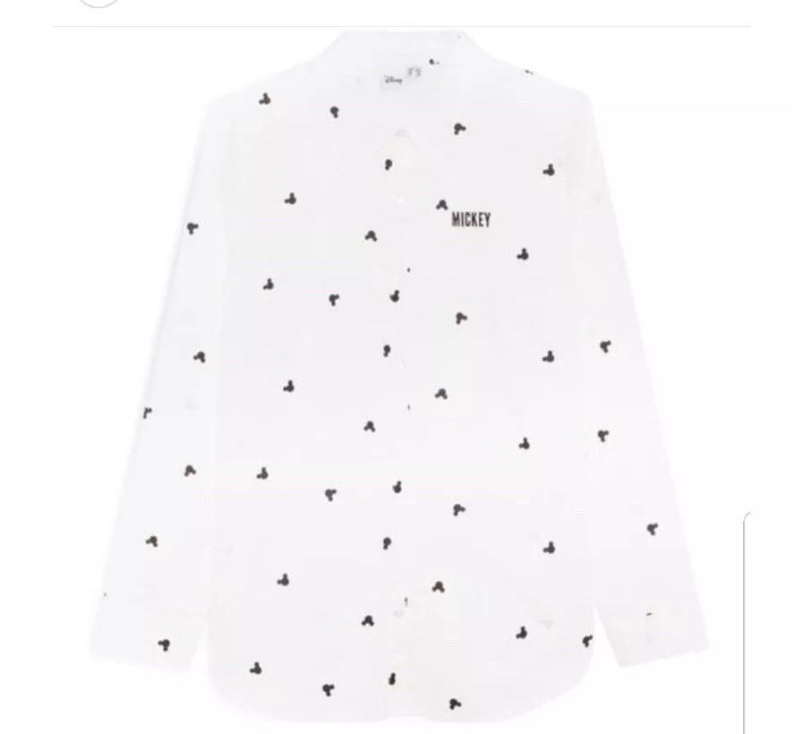 Walt Disney World Ladies Minnie Mickey Mouse ? ? Print Shirt Shirt Primark - Image 3