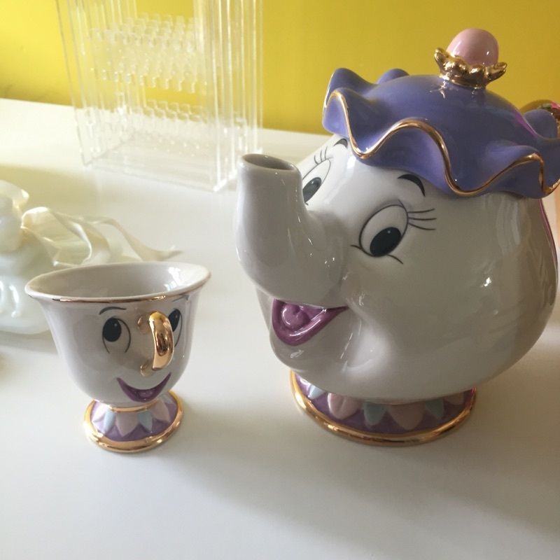 Walt Disney World Magnificence And The Beast Teapot Cartoon Mug Mrs Potts Chip Tea Pot Cup Set Uk - Image 5