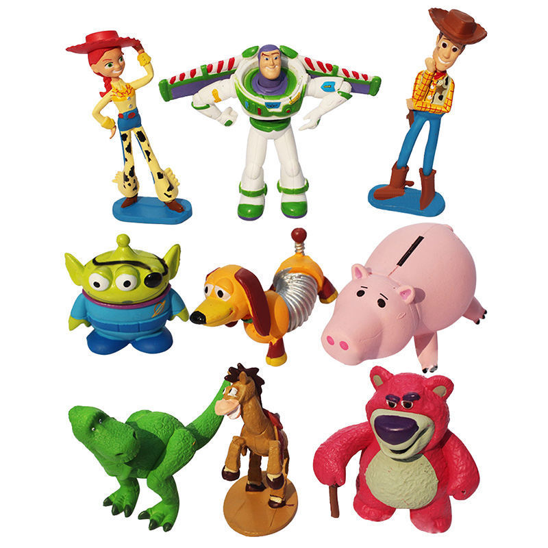 Children Gadgets Disney World Toy Story three Heroes 9pcs/Set Figurine Figures Cake Toppers Play - Image 2