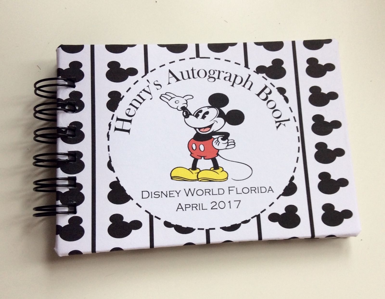 Personalised Disney World Autograph Information - Minnie*Mickey*A6 Pocket Measurement* pgs REVEAL - Image 2