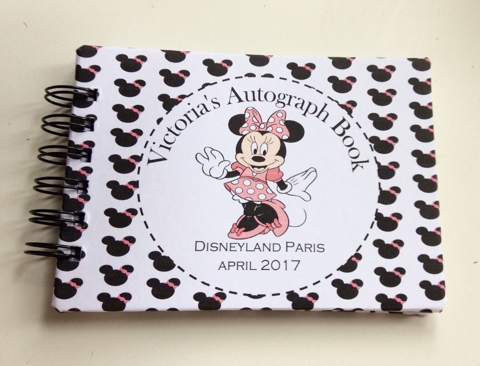 Personalised Disney World Autograph Information - Minnie*Mickey*A6 Pocket Measurement* pgs REVEAL - Image 3