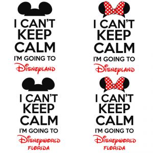 Preserve Calm Disneyland Disneyworld Walt Disney World Mickey Mouse Iron On T-shirt Change
