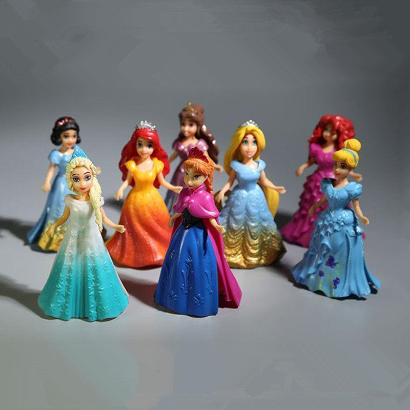 8X DIY Modified Costume Walt Disney Princess Magiclip Habits Figures Girl doll Youngsters Girl Toy - Image 2