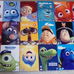 Walt Disney Pixar DVDs with restricted model Work O Ring Sleeves. Model latest and sealed.