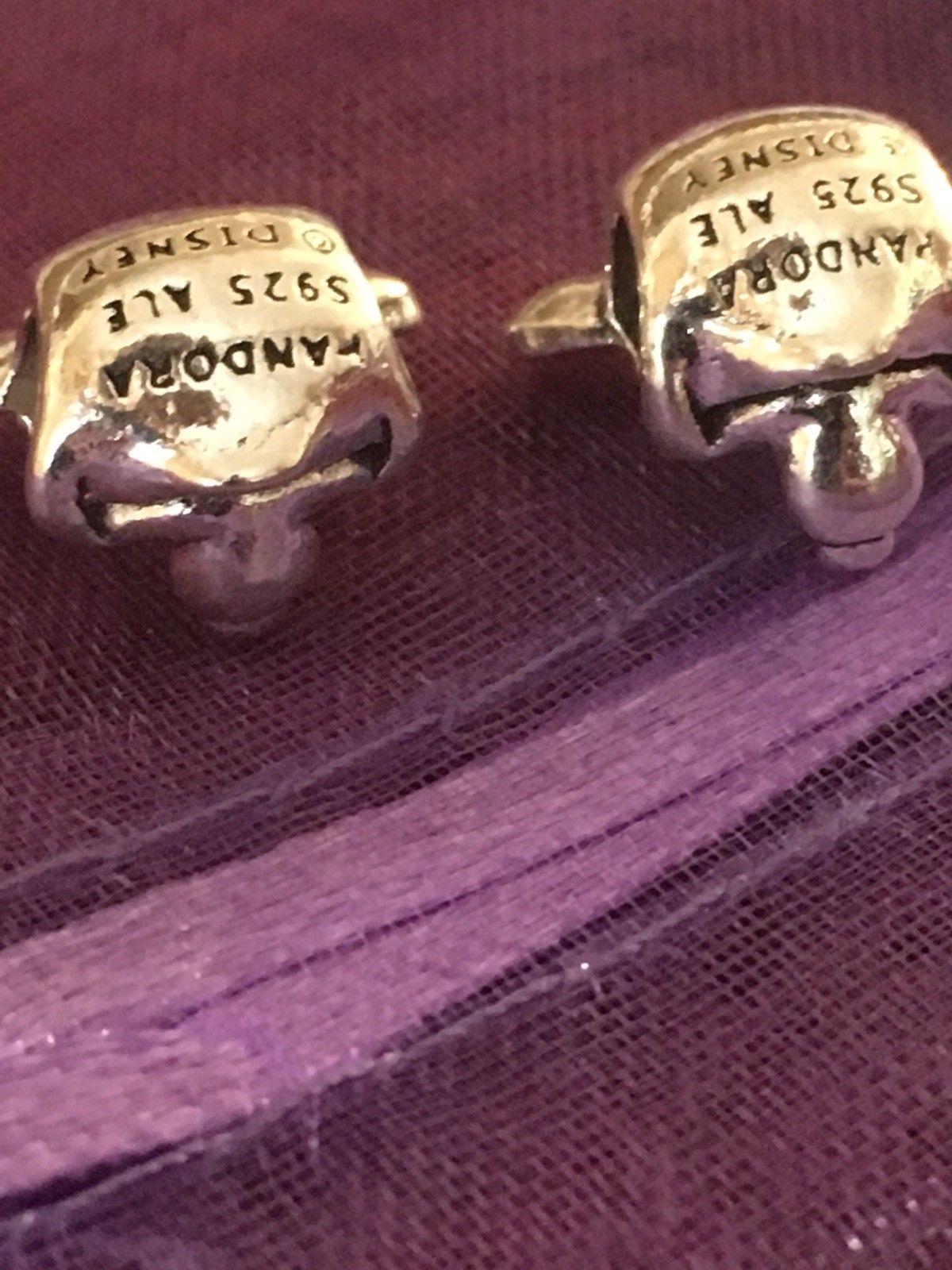 Mickey & Minnie Mouse Twin Bundle Walt Disney Charms Stamped with 'Pandora S925 ale' - Image 5