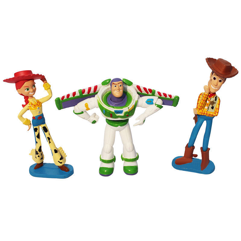 Children Gadgets Disney World Toy Story three Heroes 9pcs/Set Figurine Figures Cake Toppers Play - Image 5