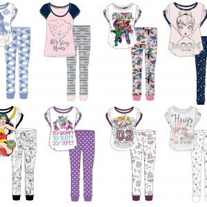 Ladies Women Established Walt Disney World Pyjama Set Pjs Sleepwear Nightwear Loungewear