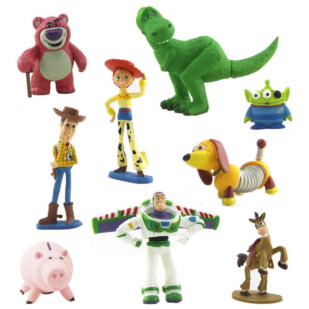 Children Gadgets Disney World Toy Story three Heroes 9pcs/Set Figurine Figures Cake Toppers Play - Image 3